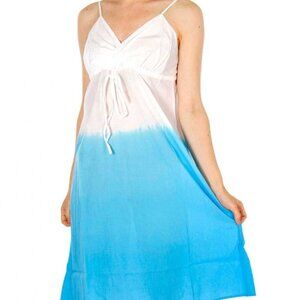 Provogue 100% Gauzy Cotton TieDye Adjustable Straps Cool Sundress